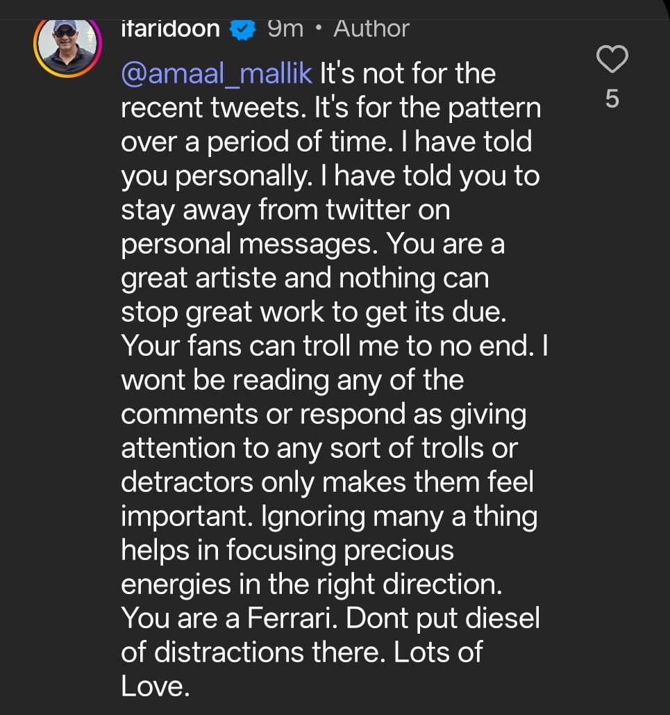 me_mihika_'s tweet photo. Dear @iFaridoon tum agar comment nehi padh rahe hai to pata kaise chala Troll kar rahe hai log?  Aur Amaal ko unka fans k khilaf bhadkana band karo, agar journalism ate hai to acche topic pe news banao..  But you Don't have the guts..

Someone donate a spine to him please https://t.co/rSu9e3jhC4
