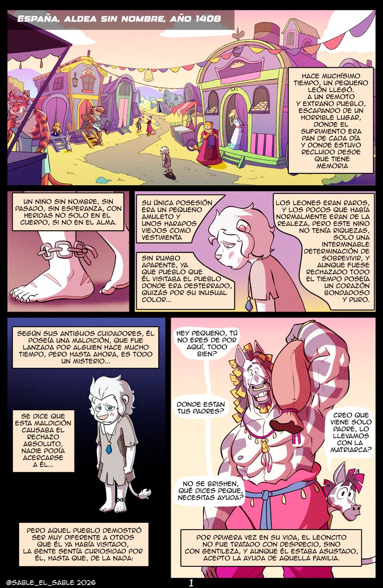 SableElSable's tweet photo. Page 1/4 of my mini comic: “A New Beginning”

ENG/ESP https://t.co/C2XwW6YFKh