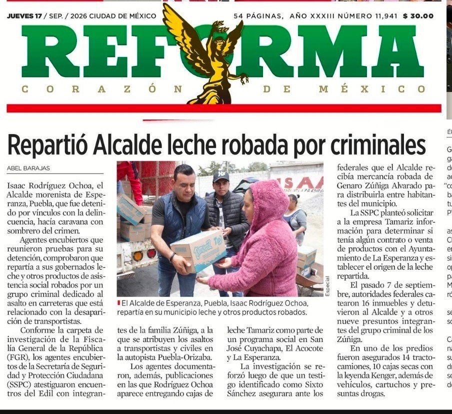 MayuliMtzSimon's tweet photo. Lo roban y luego lo reparten, traen lo delincuentes en la sangre. https://t.co/GN1LgbRL3M