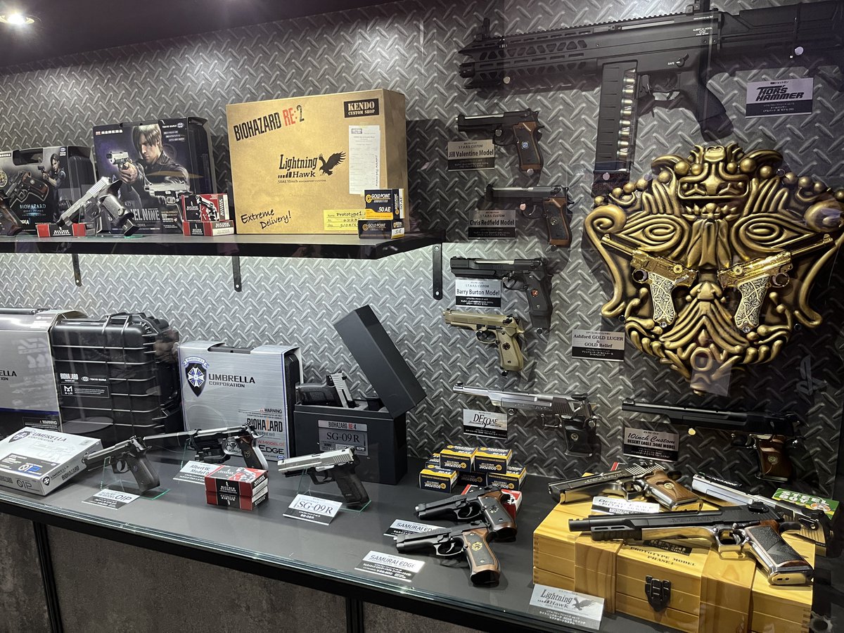 Genki_JPN's tweet photo. Resident Evil Gun Shop Kendo at Tokyo Game Show! https://t.co/RQiOxjYXJS