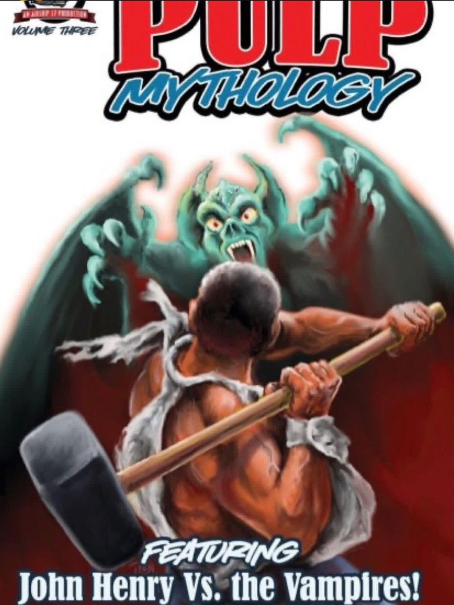 ericMesquivel's tweet photo. PULP MYTHOLOGY volume three features a short story that I wrote about my favorite American folk hero, John Henry, beating vampires to death with hammers. 

I’d be stoked if you picked up a copy from my eBay shop: https://t.co/KOIPZNmMK9

#JohnHenry #Pulp #NewPulp #MensAdventure https://t.co/x6TlYbdlJv
