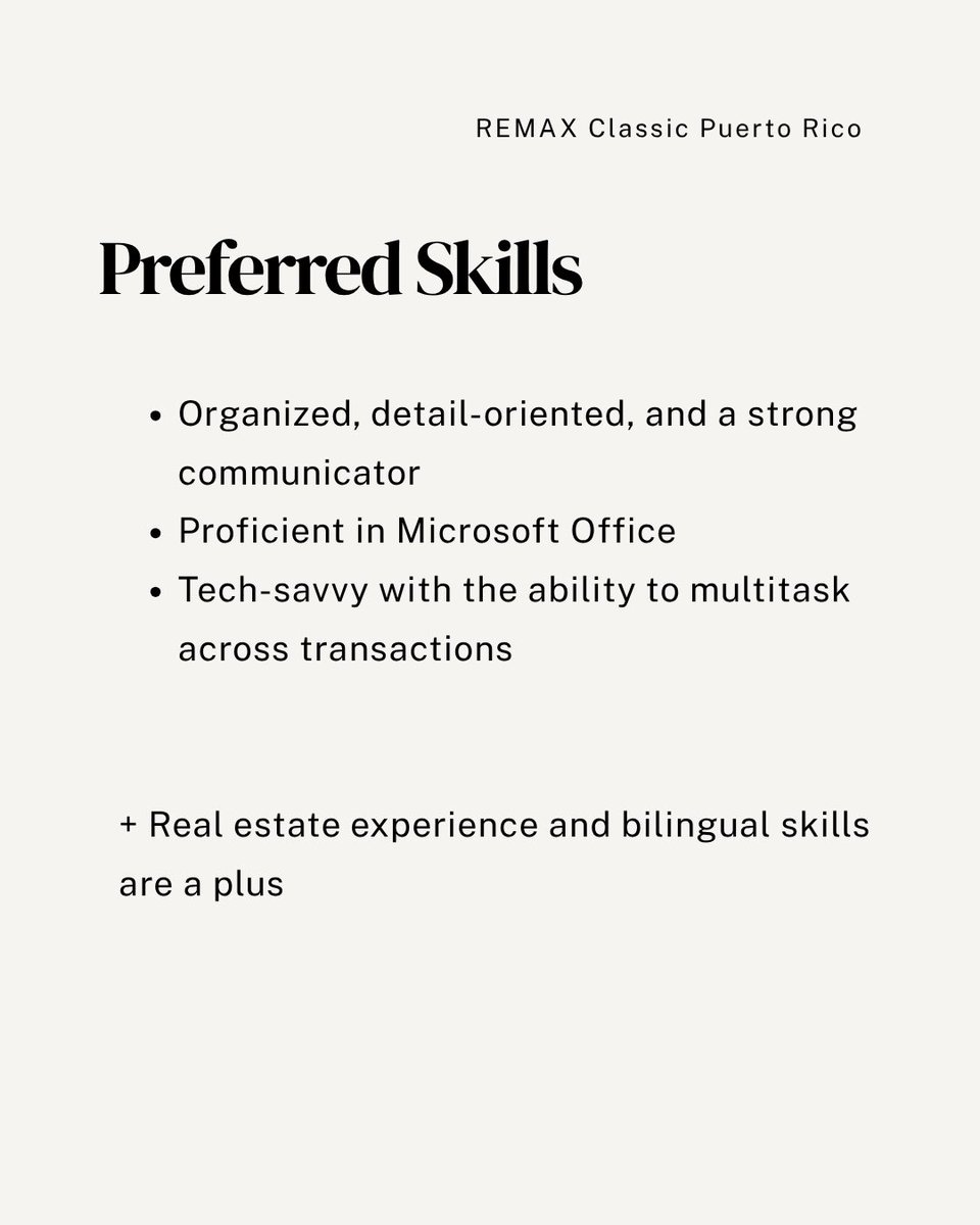 remaxclassicpr's tweet photo. We are hiring! 

Send us your resume today!

Paid, in person position in Rio Piedras, SJ, PR

#wearehiring #jobspr #remaxclassicpr https://t.co/XAoQyGHdOg