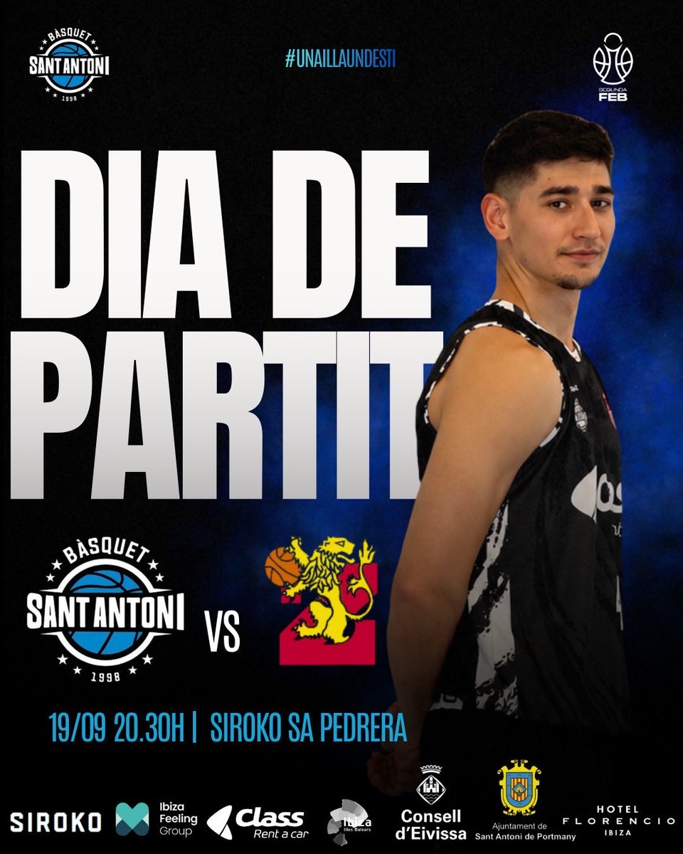 CBSantAntoni's tweet photo. 🏀 𝑳𝑨 𝑪𝑶𝑷𝑨 𝑨𝑹𝑹𝑰𝑩𝑨 𝑨 𝑪𝑨𝑺𝑨! 💙

💫 Llega la previa de la segunda jornada de Copa España ofrecida por Grupo Mambo, desde 1984 creando momentos únicos @mamboibiza.

🏠 Este sábado disputamos nuestro primer partido oficial de la temporada en Siroko Sa Pedrera. Después de comenzar la Copa con victoria en Getafe, recibimos al CB Zaragoza en una nueva cita del Grupo E.

👏🏻 Seguimos dando pasos en este inicio de curso. El equipo continúa creciendo, incorporando conceptos y construyendo su identidad, pero ahora llega una de esas noches que siempre apetece especialmente: volver a competir delante de nuestra gente.

⚔️ Enfrente tendremos a un rival que conocemos bien. La pasada temporada nos dejó además dos enfrentamientos muy diferentes entre ambos: Zaragoza se impuso en el Siglo XXI y nosotros respondimos en la segunda vuelta en Siroko Sa Pedrera. Una muestra más de la exigencia de un rival que volverá a obligarnos a estar concentrados durante los 40 minutos.

💙 𝐀𝐟𝐢𝐜𝐢𝐨́, 𝐭𝐨𝐫𝐧𝐚𝐦 𝐚 𝐜𝐚𝐬𝐚. 𝐓𝐨𝐫𝐧𝐚𝐦 𝐚 𝐜𝐨𝐦𝐩𝐞𝐭𝐢𝐫 𝐚 𝐒𝐢𝐫𝐨𝐤𝐨 𝐒𝐚 𝐏𝐞𝐝𝐫𝐞𝐫𝐚. 𝐕𝐨𝐬 𝐧𝐞𝐜𝐞𝐬𝐬𝐢𝐭𝐚𝐦 𝐚𝐦𝐛 𝐧𝐚𝐥𝐭𝐫𝐨𝐬 𝐝𝐞𝐬 𝐝𝐞𝐥 𝐩𝐫𝐢𝐦𝐞𝐫 𝐦𝐢𝐧𝐮𝐭!

📺 RETRANSMISIÓN | IMPORTANTE

De forma provisional, la FEB habilitará CanalFEB para poder seguir gratuitamente estos primeros partidos.

👉🏻 Se trata de una solución temporal. Próximamente, la FEB comunicará cuál será la plataforma oficial de retransmisión de los partidos de la temporada, momento a partir del cual dejará de estar disponible este acceso gratuito provisional.

🔥 Som família. Som equip. Som Class Bàsquet Sant Antoni.

📅 Sábado 19 de septiembre
⏰ 20:30 h
📍 Siroko Sa Pedrera
📺 CanalFEB — acceso gratuito de forma provisional

#Classrentacaribiza #OrgullDeClub #UnaIslaEnLaGrada #unaillaundestí