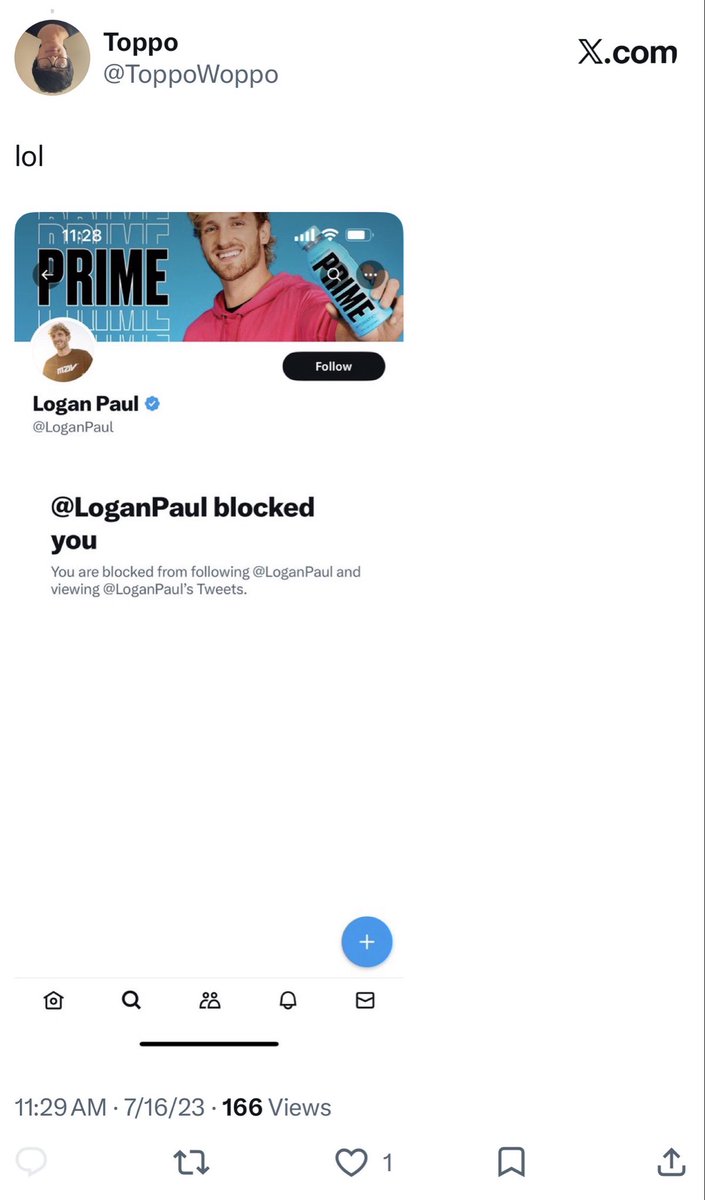 ToppoWoppo's tweet photo. seeing logan paul on my timeline because of pokemon &amp; i’ve been blocked by him for 3+ years now lmao https://t.co/wl1clxCAgS
