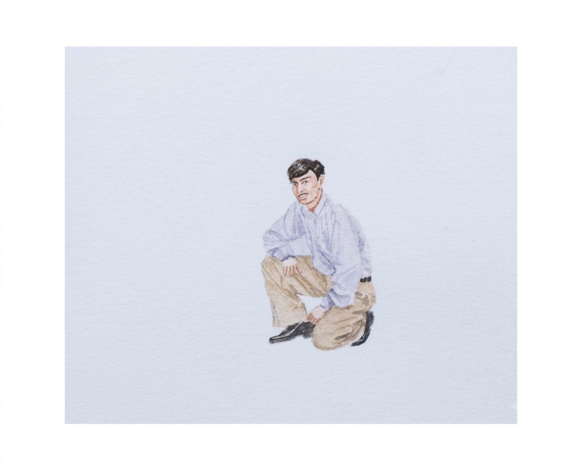 Md_Naim_'s tweet photo. ANUSMARAN | 16 
​A pose that every 80s and 90s kid remembers, crouching was the casual standard of cool.
Reinterpreting analog memories in miniature watercolor on paper 2.5x3 inch #artwork #MiniaturePainting #anusmaran #IndianArt #WatercolorArt #TraditionalArt #ArtOnx #ArtistonX https://t.co/2ZSbTkdyY9