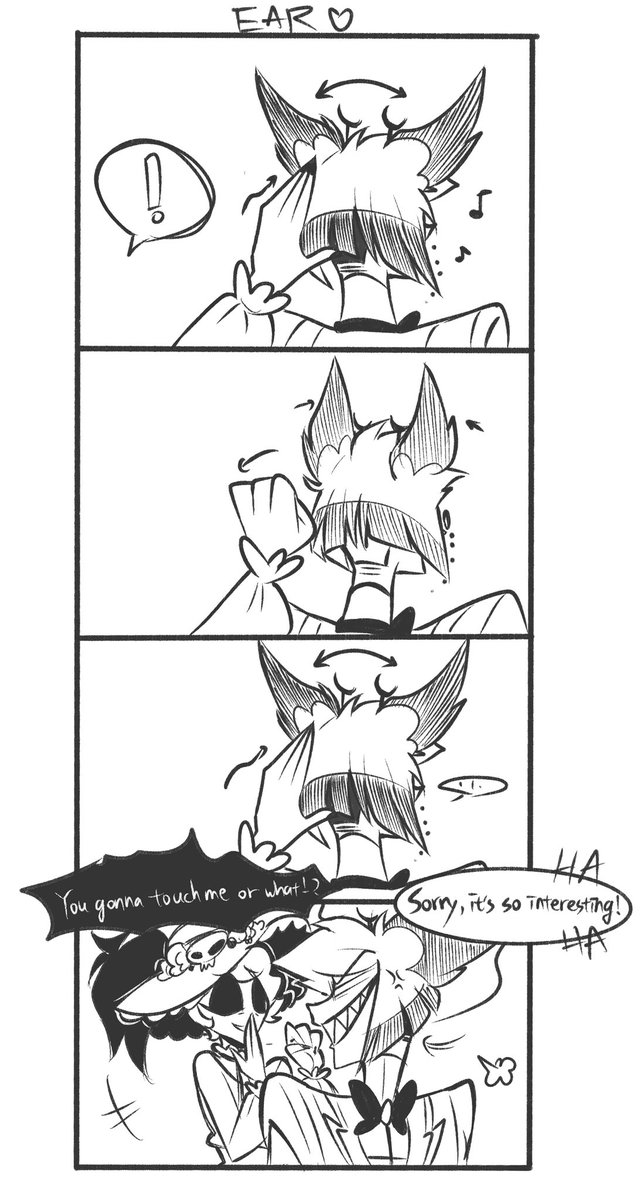 PeriQ5XG's tweet photo. “What if…” And “Ear”
Only p1 is AU!
#radiorose #HazbinHotel #HazbinHotelRosie #HazbinHotelRoo #HazbinHotelAlastor https://t.co/u0qlZIdj9p