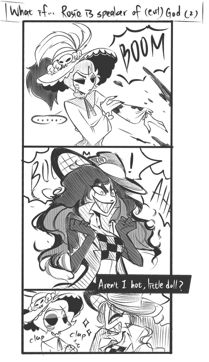 PeriQ5XG's tweet photo. “What if…” And “Ear”
Only p1 is AU!
#radiorose #HazbinHotel #HazbinHotelRosie #HazbinHotelRoo #HazbinHotelAlastor https://t.co/u0qlZIdj9p