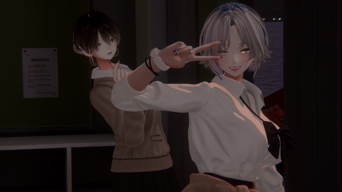 tall_vrc's tweet photo. 制服学園撮影の見学してきました。本当にありがとう https://t.co/MCdJpXwyjO