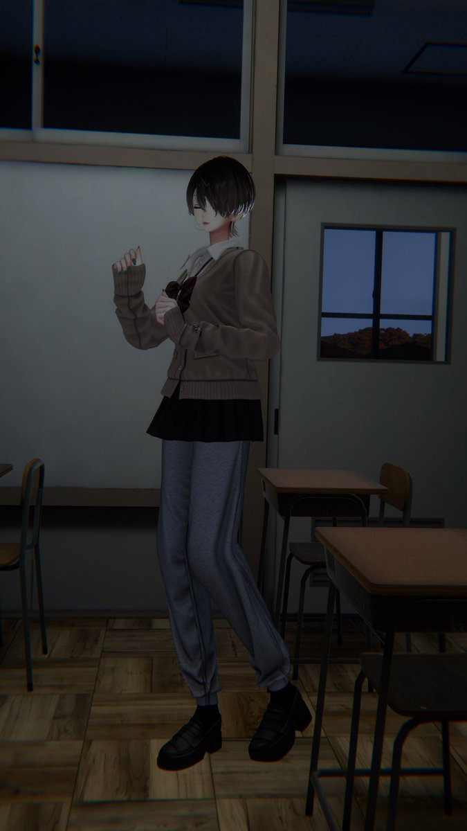 tall_vrc's tweet photo. 制服学園撮影の見学してきました。本当にありがとう https://t.co/MCdJpXwyjO