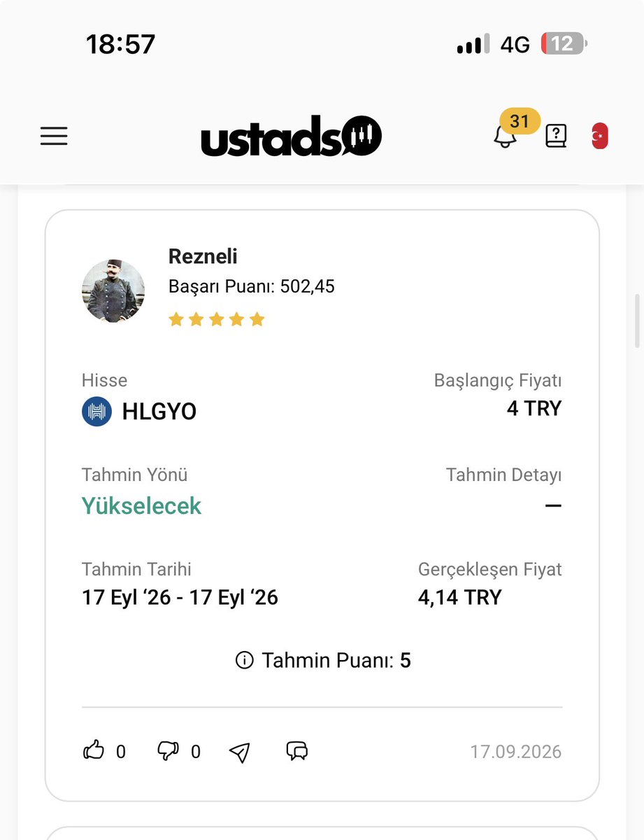 rezneli_'s tweet photo. Bugün yükselişleri tahmin ettik , hatta 2 tavanımız var 🟢🟢🟢
https://t.co/sk8IWyAVQm
Tahminlerine ve bilgisine güvenen gelsin ✅
#ustads #borsa #Akbnk #isctr #hlgyo https://t.co/qgroiwRpho