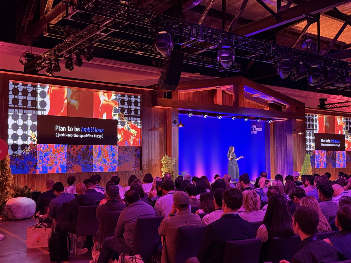 dreambase_jc's tweet photo. Last week I attended the @lennysan conference. That morning @clairevo asked the audience: "how many big experiments are you running every month"

That stuck with me. https://t.co/3OJheC4bad