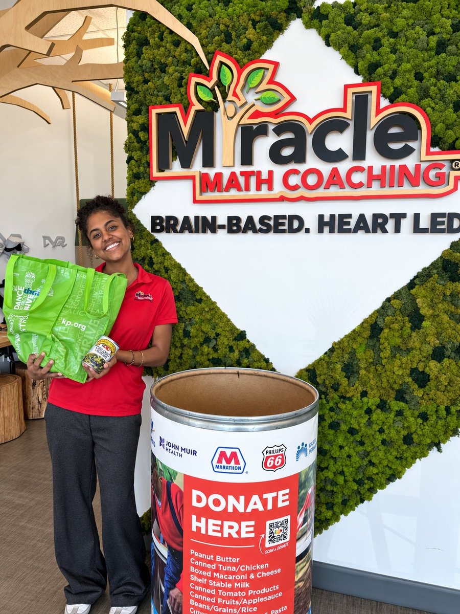 MiracleMath's tweet photo. Help us fill the bin! 🥫

Miracle Math Coaching is partnering with the Food Bank of Contra Costa &amp; Solano for #HungerActionMonth.

Donate non-perishable food items through Sept. 30.

📍 3336 N. Texas http://St., Suite J, Fairfield
Mon–Thu: 2–7 PM | Fri: 2–6 PM

#FairfieldCA https://t.co/yQ2A5TRmwx
