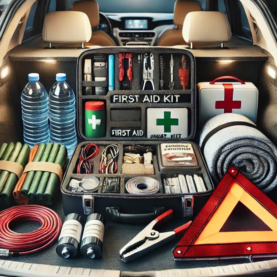 AmbroseRarick's tweet photo. Keep an emergency kit in your trunk: flashlight, first aid supplies, and water. https://t.co/NEgMvyXDj1