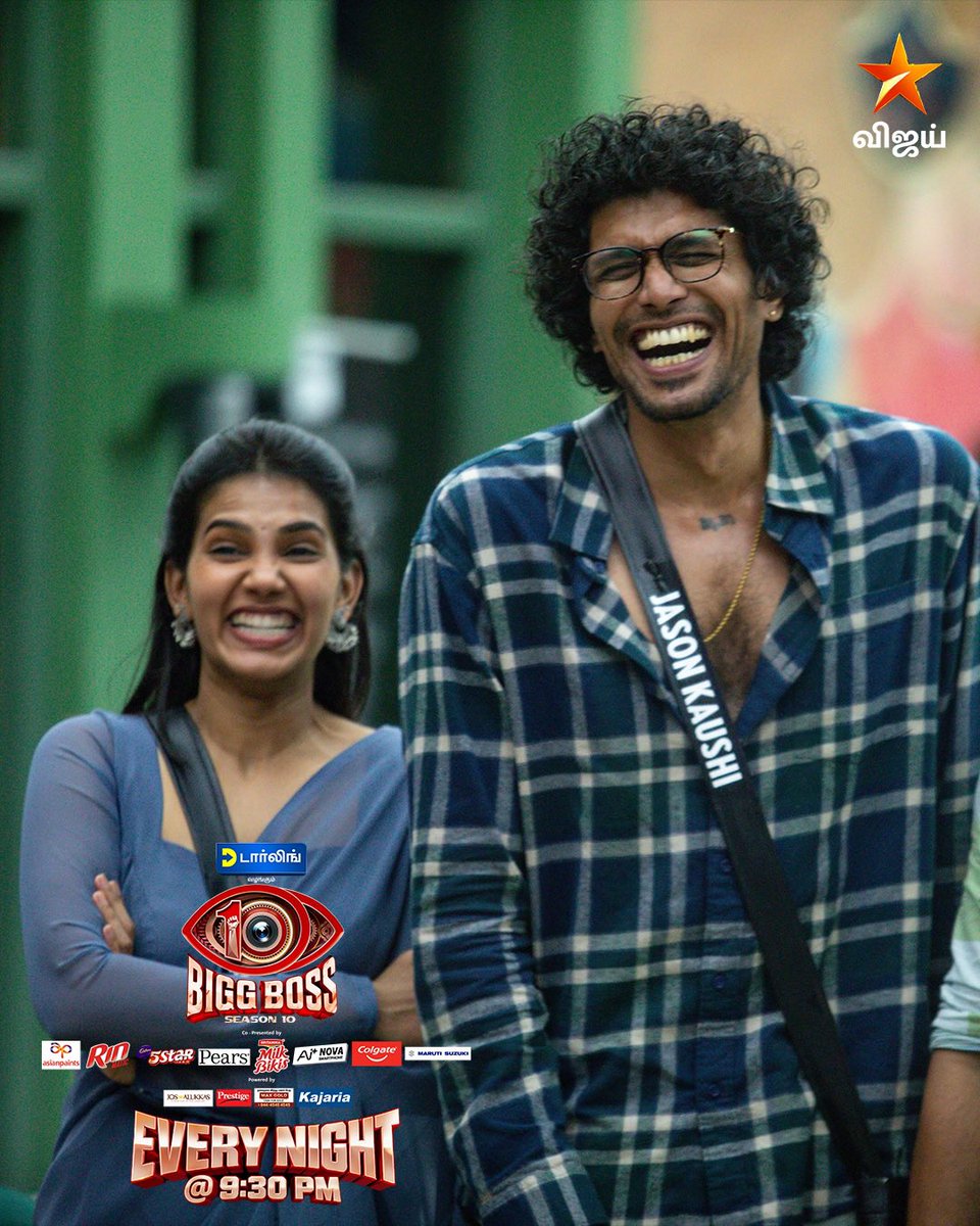 Cosmic_rayy's tweet photo. So cute😍 #Shathiga #Jason 

#BiggBossTamil10 https://t.co/pOep4nE8jl