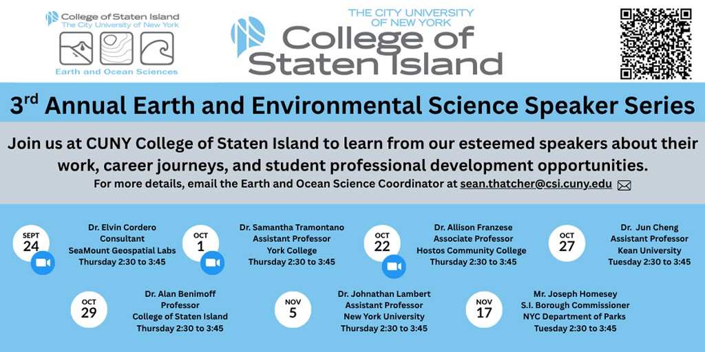 csinews's tweet photo. CSI has released its Third Annual Earth and Environmental Science Speaker Series, through the Department of Engineering and Environmental Science. Get all the info you need and join us: https://t.co/MoVa5bzUl4
#WeAreCSI https://t.co/334kiCuxX5