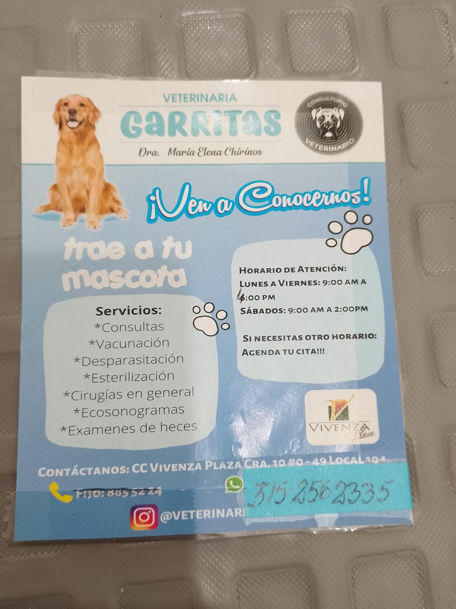 MECHG's tweet photo. Veterinaria Garritas chía Cundinamarca Colombia Vivenza Plaza local 104-- 3152562335 https://t.co/unk9d5L4Ym