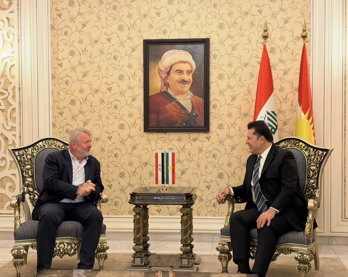 KRG_Coordinator's tweet photo. On 16 September, I received Mr. Peter Hawkins, UN Resident Coordinator in Iraq, in Erbil. We discussed strengthening UN–KRG coordination, sustainable solutions in Sinjar and surrounding areas, and cooperation on the UPR and implementation of human rights recommendations. https://t.co/5LZkXltlKh
