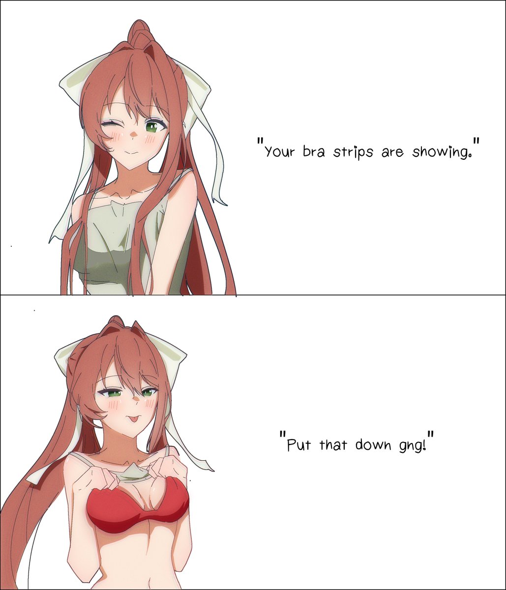 ShizuOkutsuka's tweet photo. Monika's birthday coming up. 
#ddlc https://t.co/ikWWOBlhp2