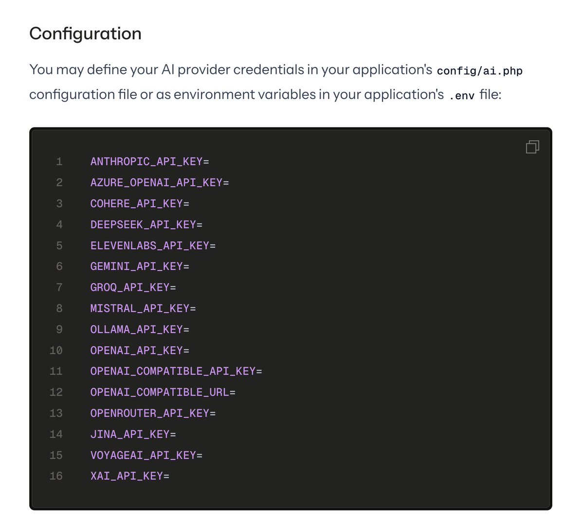 PovilasKorop's tweet photo. Random fact.

Look how @laravel is trying to keep up with AI providers/agents, offering all those possibilities in Laravel AI SDK and Laravel Boost.

Similar to starter kits with React/Vue/Livewire/Svelte/custom, Laravel continues to provide freedom of CHOICE.

Great job team. https://t.co/C12mO3QwZp