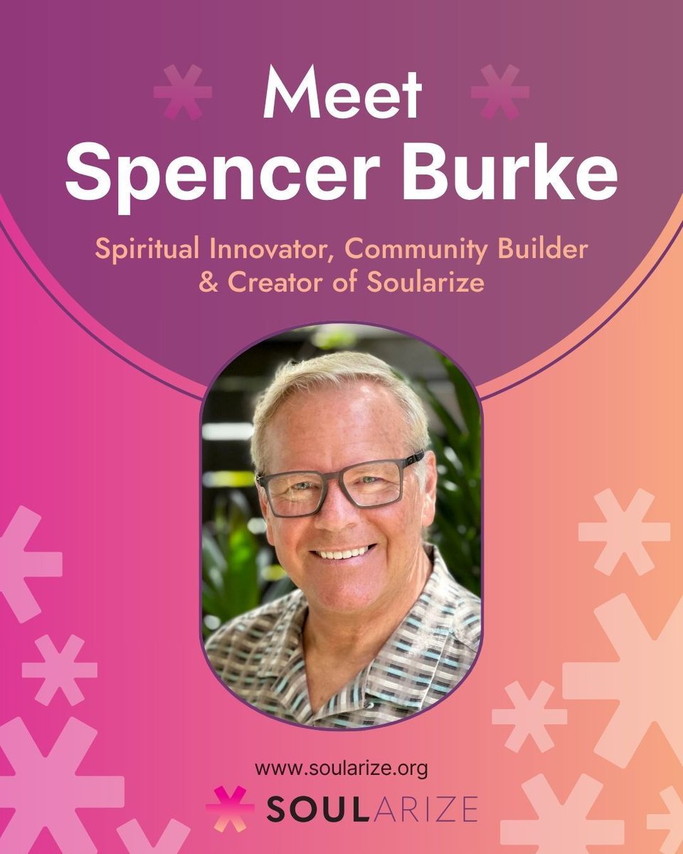 SpencerBurke's tweet photo. 25 years ago, Spencer Burke helped create Soularize around a simple idea:

Bring curious people together and see what becomes possible.

This October, that experiment continues.

Meet the founder behind Soularize → https://t.co/e46tH8fy6f

#Soularize2026 #25Years https://t.co/iRvdF8VY8k