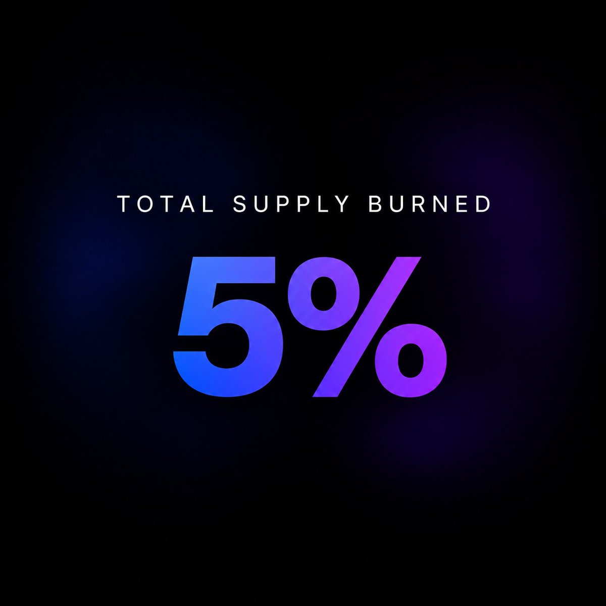 senderdotfamily's tweet photo. 5% of the total $SEND supply is now burned. https://t.co/e61eJXtIkh