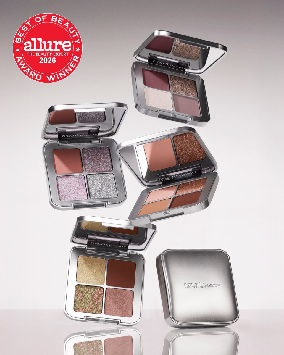 rembeauty's tweet photo. our sweet dreams eyeshadow quads are officially an @Allure_magazine Best of Beauty winner for best 4-pan eyeshadow palette ♡

https://t.co/hADO3nHXxe https://t.co/FZkvdzE9QK