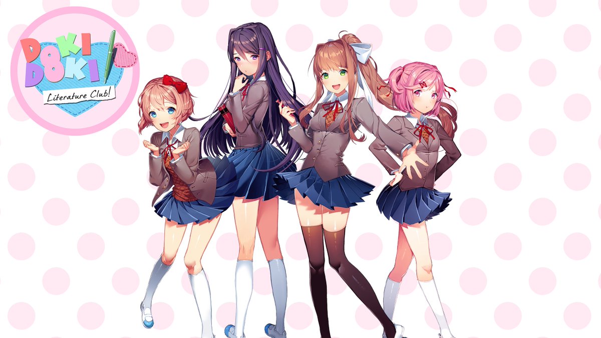 EpicGames's tweet photo. Join the club! 📚 Doki Doki Literature Club! is available on Epic Games Mobile on Android. https://t.co/wdkSBvRTyT @TeamSalvato https://t.co/vwewOB6E8n