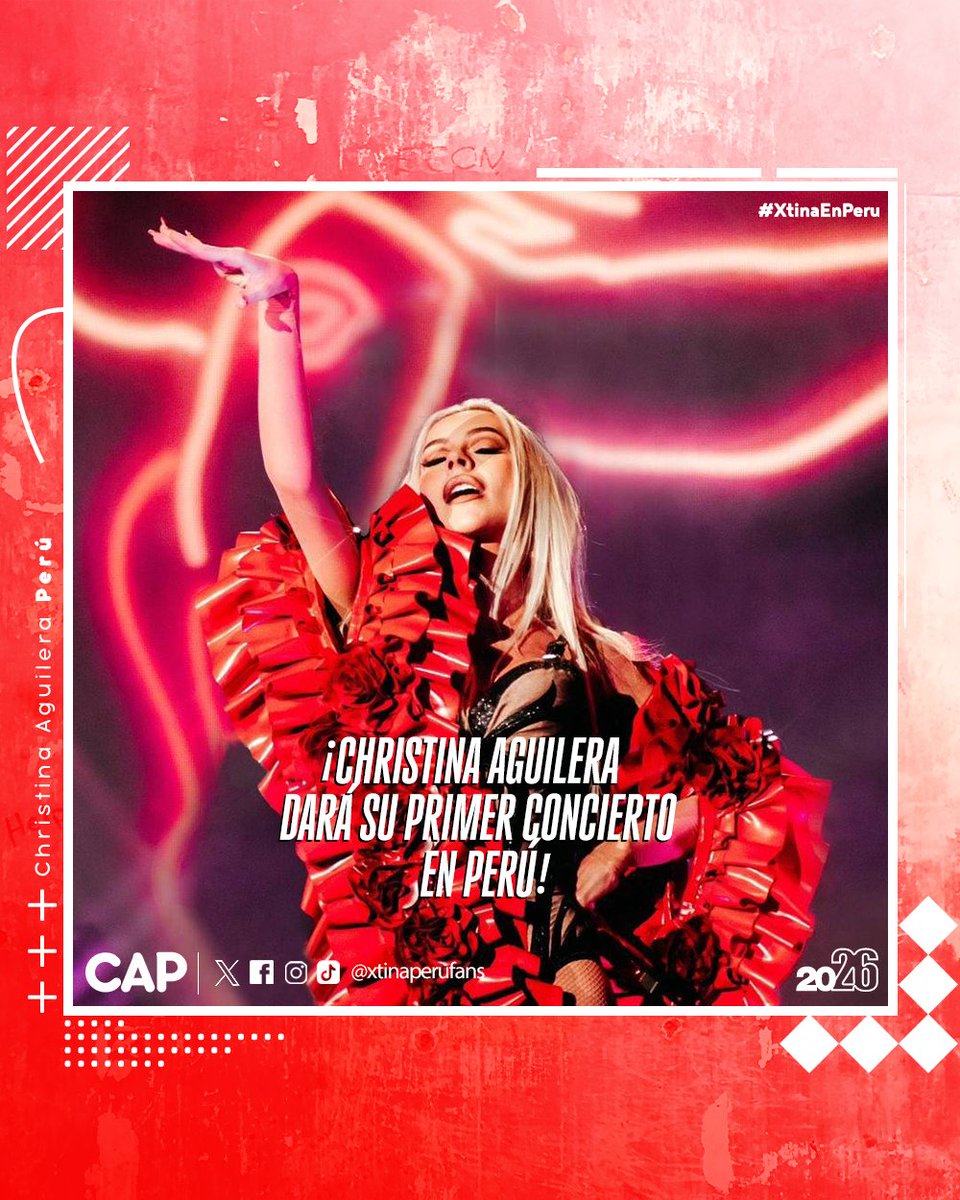 xtinaperufans's tweet photo. ¡CONFIRMADO! 👑 Christina Aguilera llega al Perú por primera vez como parte del Sound Music Fest este 21 de noviembre en el Estadio Nacional. 

🎤 El lineup también está conformado por @official_flo, @marshmello  y Adammo. 

¡Gracias a Sound Music Entertainment por hacerlo posible! ⚠️ Importante: Las entradas estarán disponibles únicamente en @joinnus. 

¡Síguenos para más novedades! 🙌

#XtinaEnPeru #ChristinaAguilera #ConciertosPeru #Xtina #SoundMusicFest @xtina