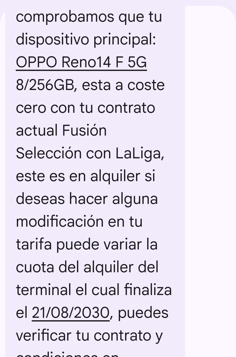 carminis82's tweet photo. Voy a cambiarme de tarifa d @movistar_es y descubro q me han endiñado un móvil d renting diciéndome que me lo regalaban x 25años d permanencia gratis aunque cambiara de tarifa. Me llaman ellos para abrirme una reclamación y 24 hs dps... @consumidores #Timo #Movistar https://t.co/oIGmkuxkhT