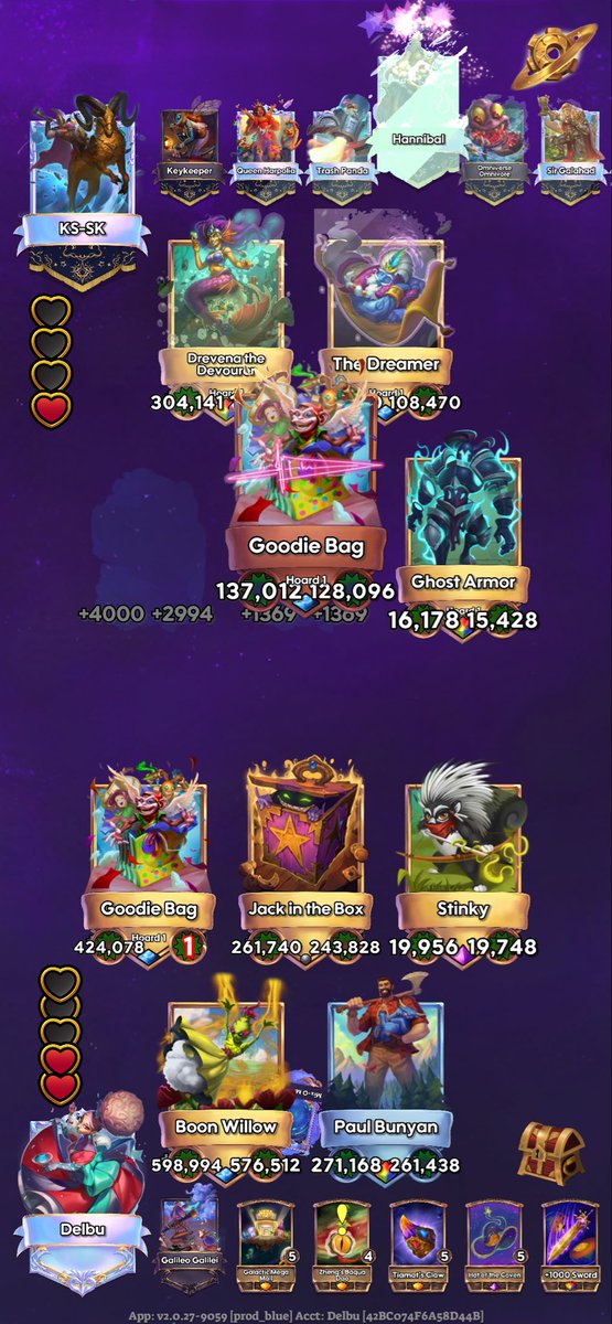 delbuster's tweet photo. Craziest board state I’ve seen in once upon a galaxy https://t.co/XyrEYDpG59