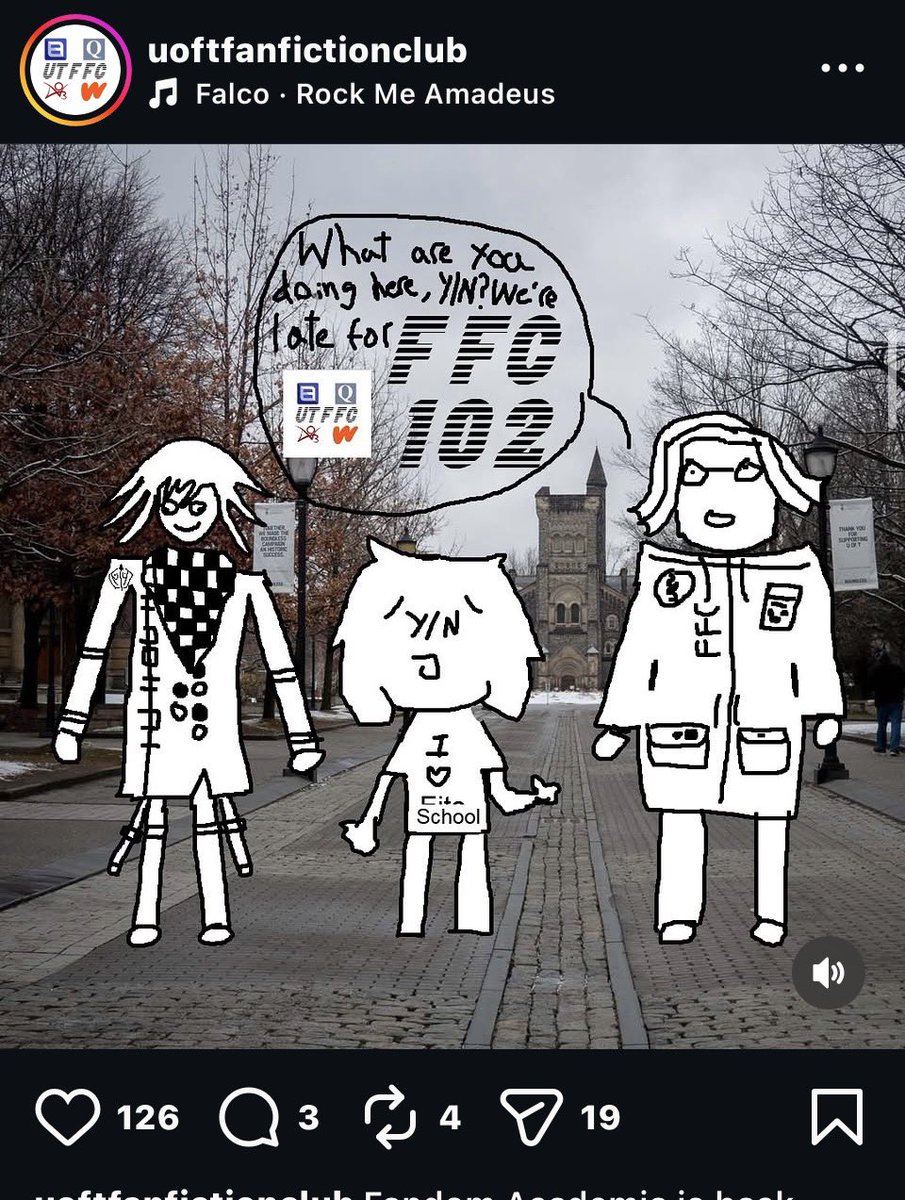 lesbianeitk's tweet photo. which one of u guyz is drawing hndr art on the university of toranto fanfiction club im having disastrous fomo right now https://t.co/s7mvKehzCx
