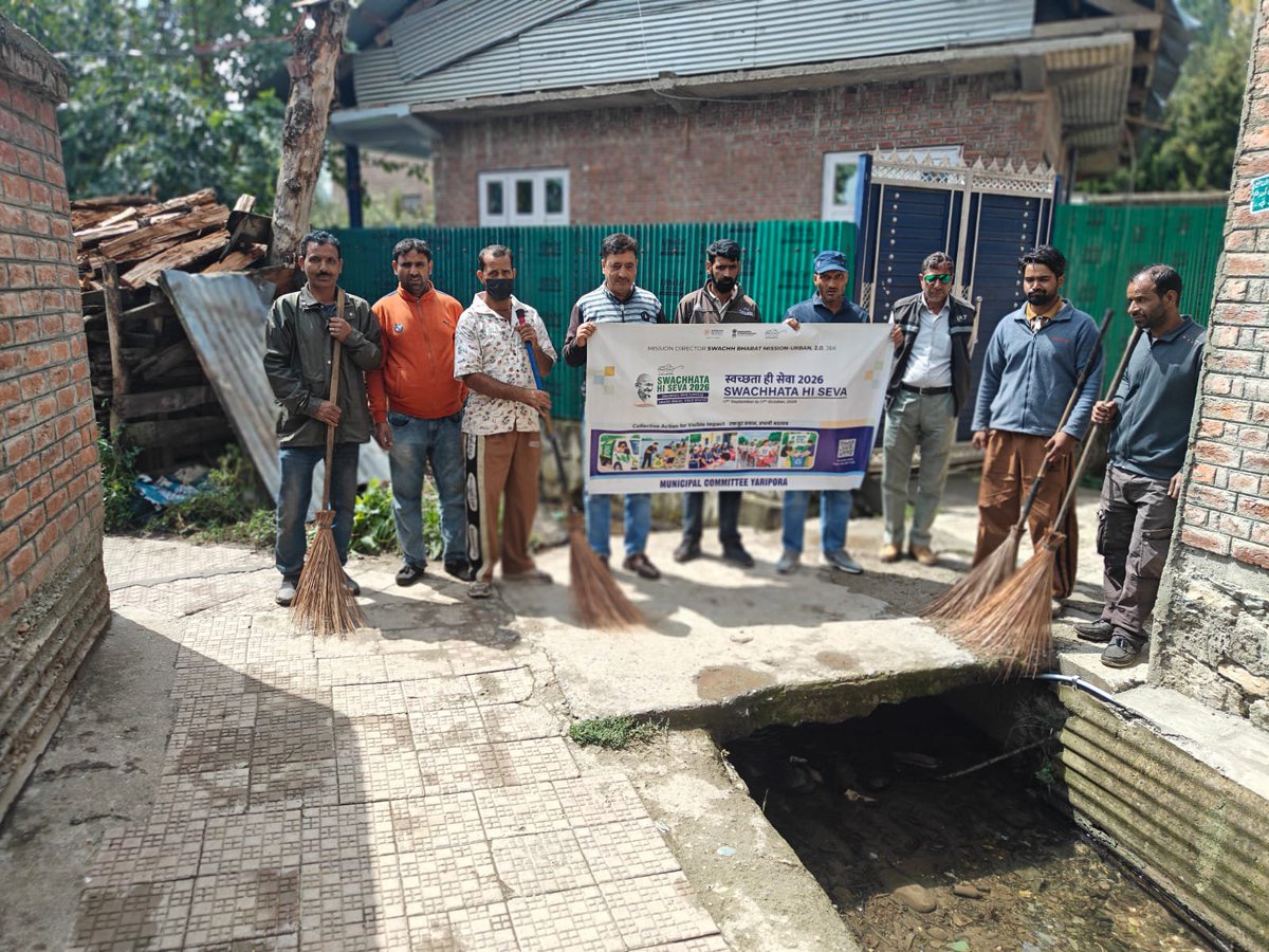 eomcyaripora's tweet photo. As part of the nationwide Swachhata Hi Seva 2026 Campaign, a cleanliness and awareness drive was carried out, with emphasis on source segregation of waste into Wet, Dry, Sanitary, and Special Care Waste. Residents and community members were sensitized on proper waste management. https://t.co/egKnnP8ZA9