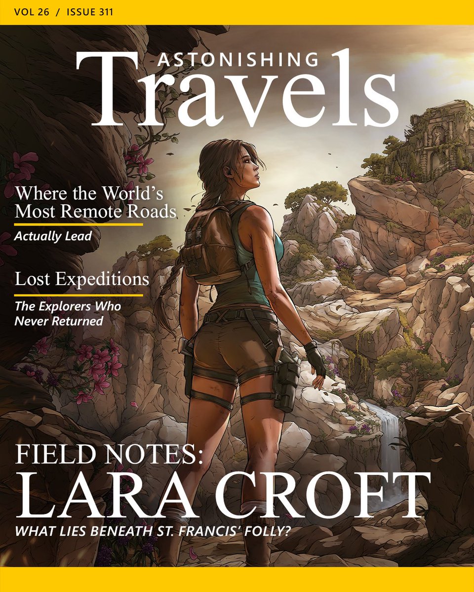 PlayTombRaider's tweet photo. Astonishing Travels tracks Lara Croft to St. Francis' Folly, a notoriously hard-to-reach monastery in Greece.

Read more: https://t.co/80xjWXfp7c https://t.co/b4Q3hzAGmR