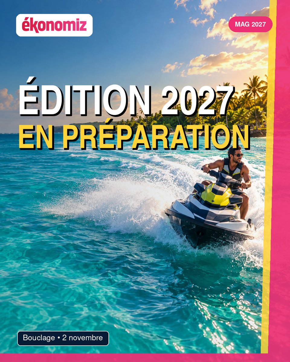 ekonomiz's tweet photo. Le MAG ÉKONOMIZ 2027 est en préparation : activités, excursions et bons plans pour découvrir la Guadeloupe. Professionnels du tourisme, le bouclage est fixé au 2 novembre. https://t.co/O3dopGKuII #Guadeloupe #TourismeGuadeloupe https://t.co/OsOkuPhbIW