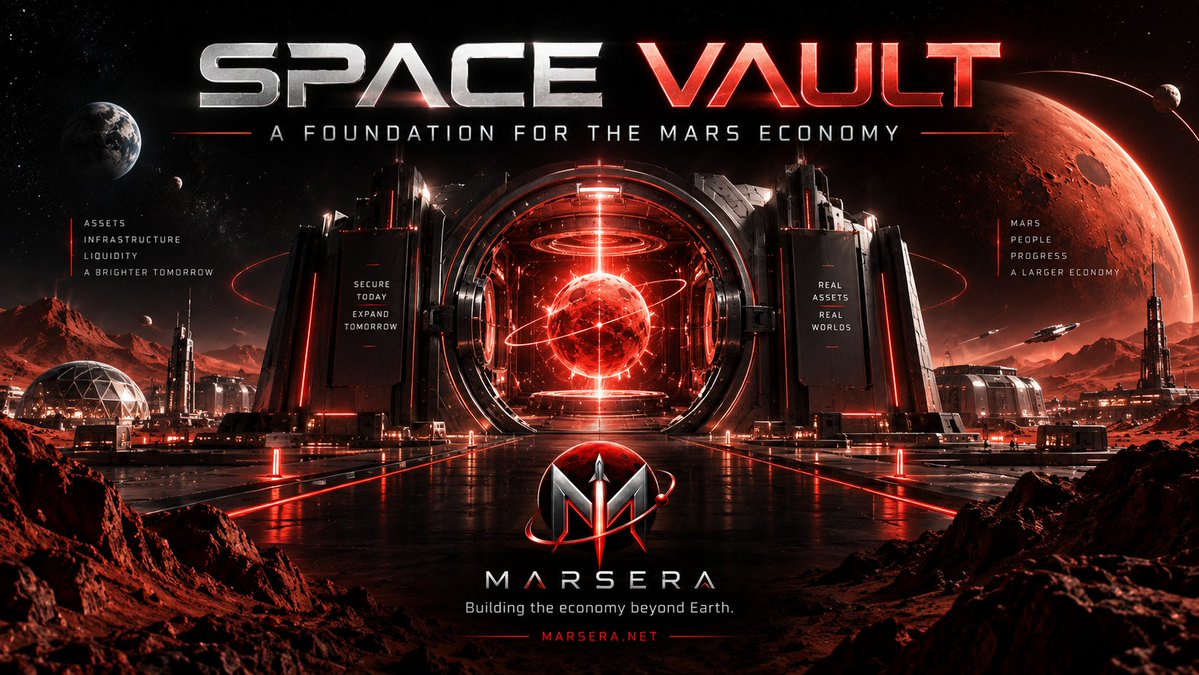 MarsEraLabs's tweet photo. Every economy needs a foundation.

Space Vault is part of ours.

Designed for the economic layer beyond Earth.

MARSERA 🚀 https://t.co/Wet8GkyLAv