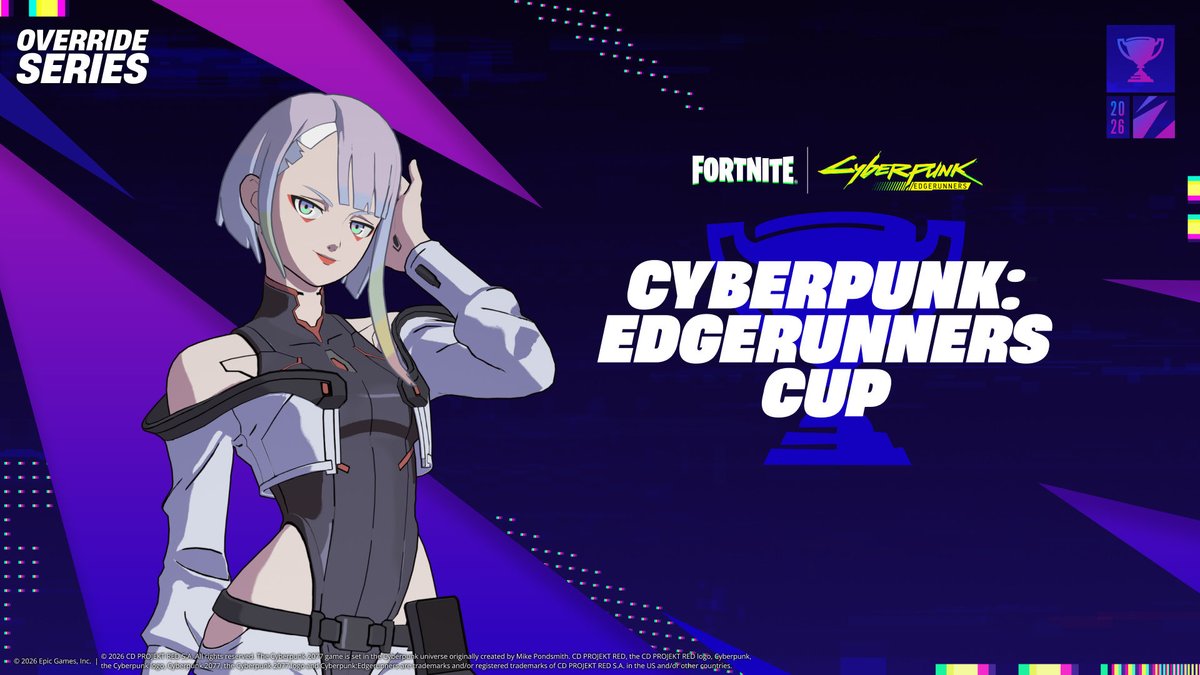 FNcompReport's tweet photo. 🚨 Cyberpunk: Edgerunners Cup

🏆 Trios BR &amp; ZB — Solo Mobile
🗓️ Saturday — September 19th https://t.co/kPgO0aCuB9