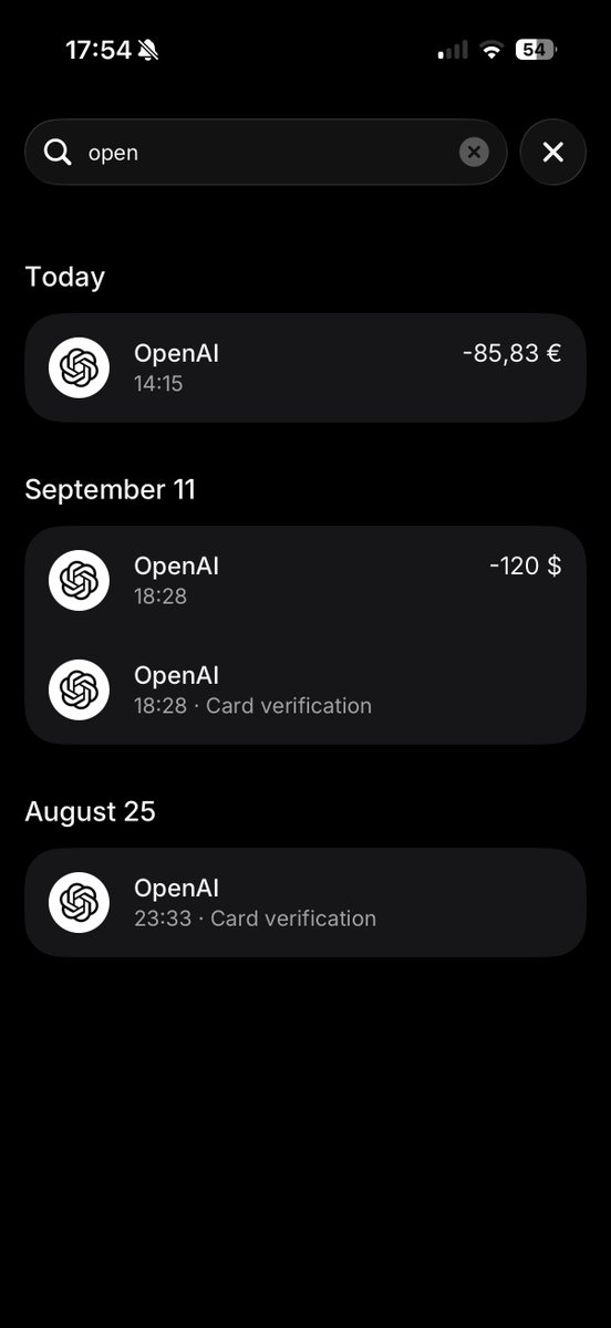 nathan_vdr's tweet photo. $857 on OpenAI in 22 days.

I don’t have a ChatGPT subscription. I have a dependency.

And would you believe me if I told you I’m still rate-limited?
Please tell me I’m not the only one. https://t.co/AuXK4NjXGg