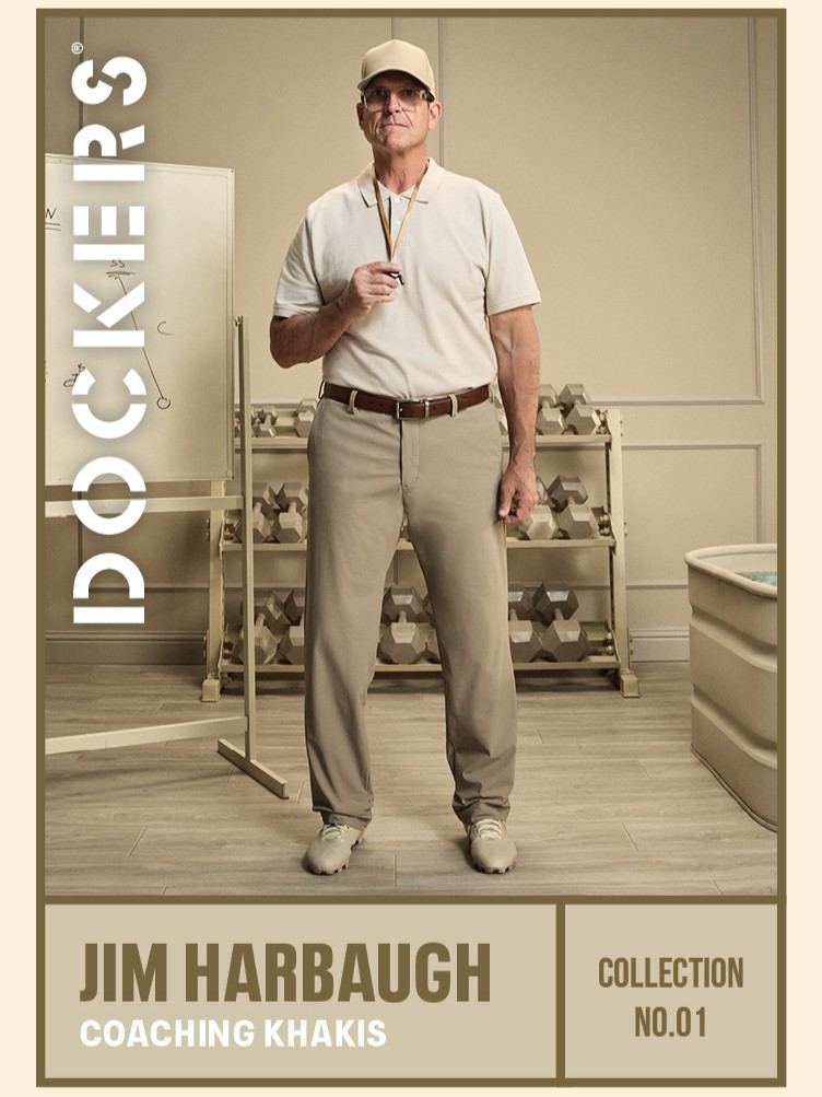 dockerskhaki's tweet photo. No. 01: Coaching Khakis

"The game plan starts with the pants." @jimharbaugh

Tune in daily as we unveil 10 limited-edition play cards celebrating our legendary khakis. https://t.co/HIlxEinEG4