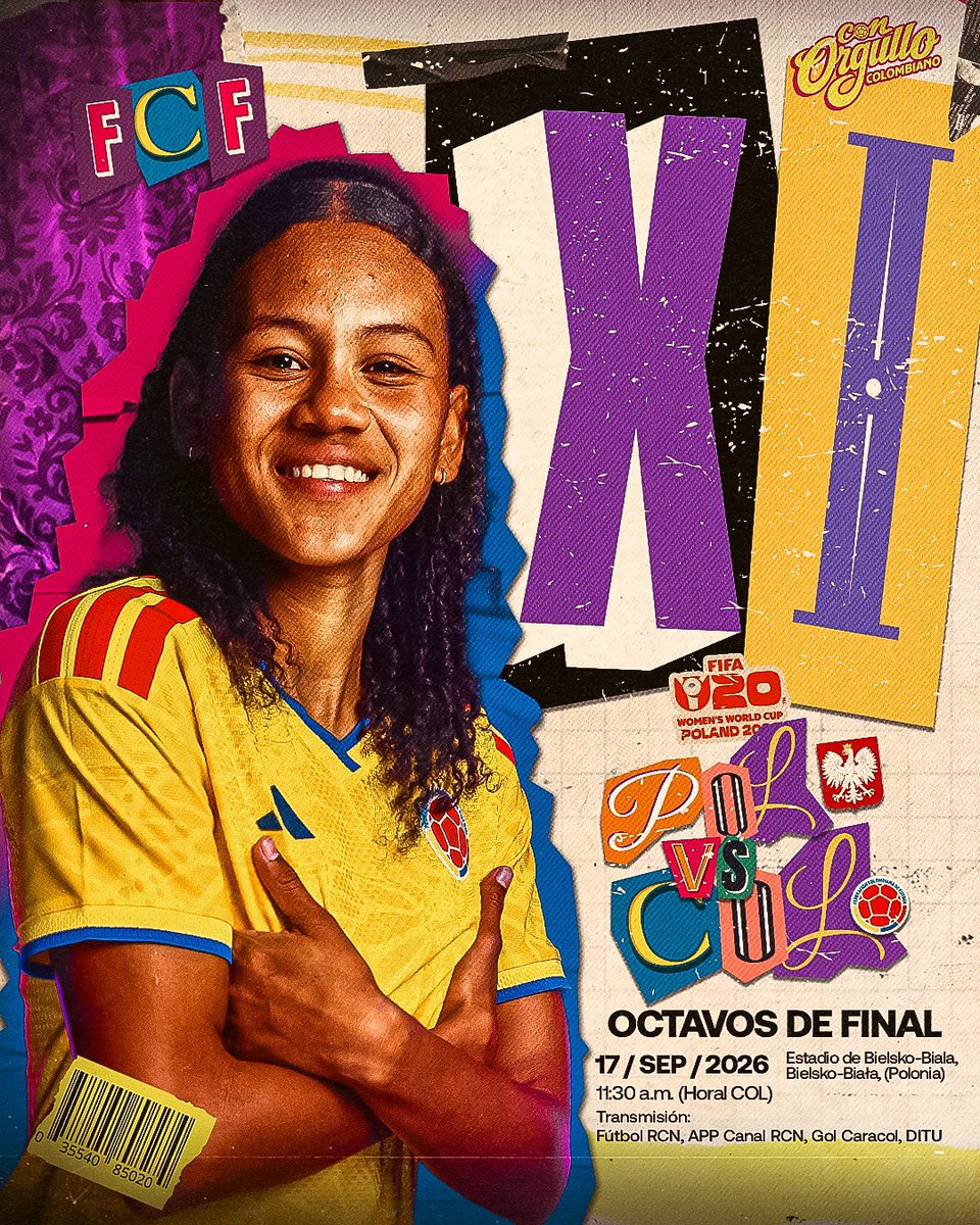 FCFSeleccionCol's tweet photo. 🚨 𝗧𝗜𝗧𝗨𝗟𝗔𝗥

Así formará nuestra Selección Colombia Femenina Sub 20 para enfrentar a Polonia 🇵🇱 en los Octavos de Final de la Copa Mundial de la FIFA.

#ConOrgulloColombiano🇨🇴 https://t.co/avCLjI6Sza