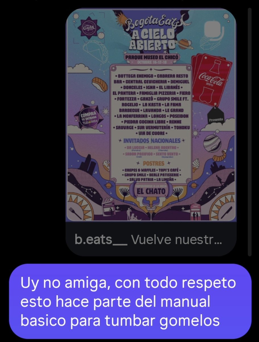_eritrocito's tweet photo. Sobre BogotáEats A Cielo Abierto solo tengo una cosa por decir: https://t.co/0SJWbUdFl1