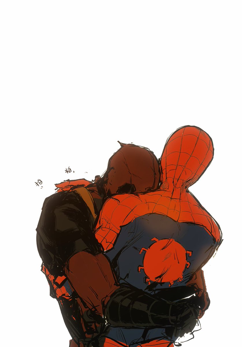 muli2044's tweet photo. #spideypool Recharging https://t.co/F6lxHd886e
