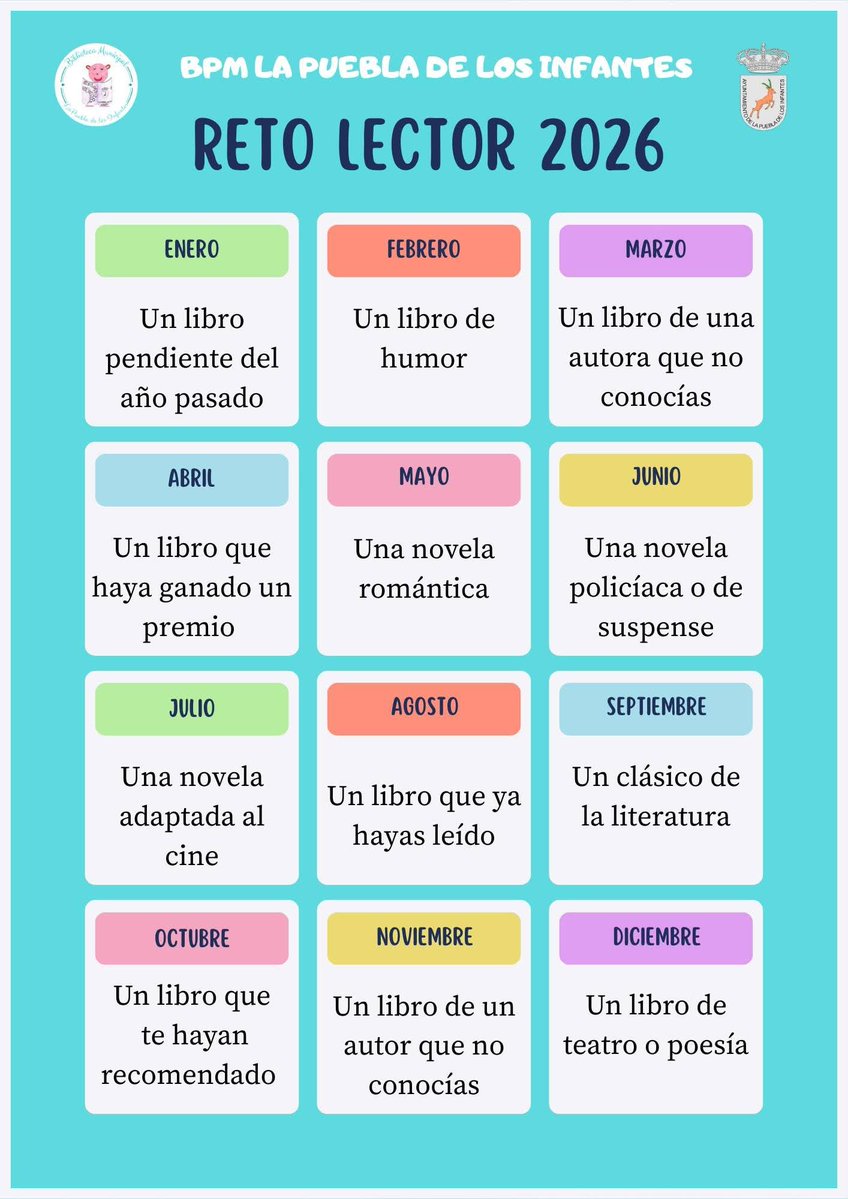 BpmLos's tweet photo. Ya hemos pasado el ecuador de septiembre y, por si aún no os habéis decidido por una lectura, os dejo la recomendación de nuestro Reto Lector 2026, que para este mes es «un clásico de la literatura». 

🤓📖😉
#BibliotecadeLaPuebladelosInfantes #Bibliotecas #RetoLector2026 https://t.co/NKYeLgmFUW