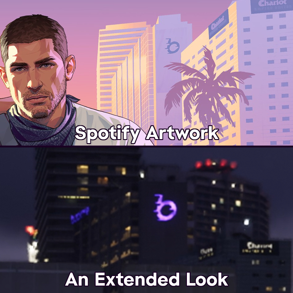 GTAWikiOfficial's tweet photo. The Buckme headquarters can be seen in new GTA 6 artwork from Spotify.

Buckme is a phone app in GTA 6 based on services such as Cash App and Venmo. https://t.co/RtxIRuiwNH