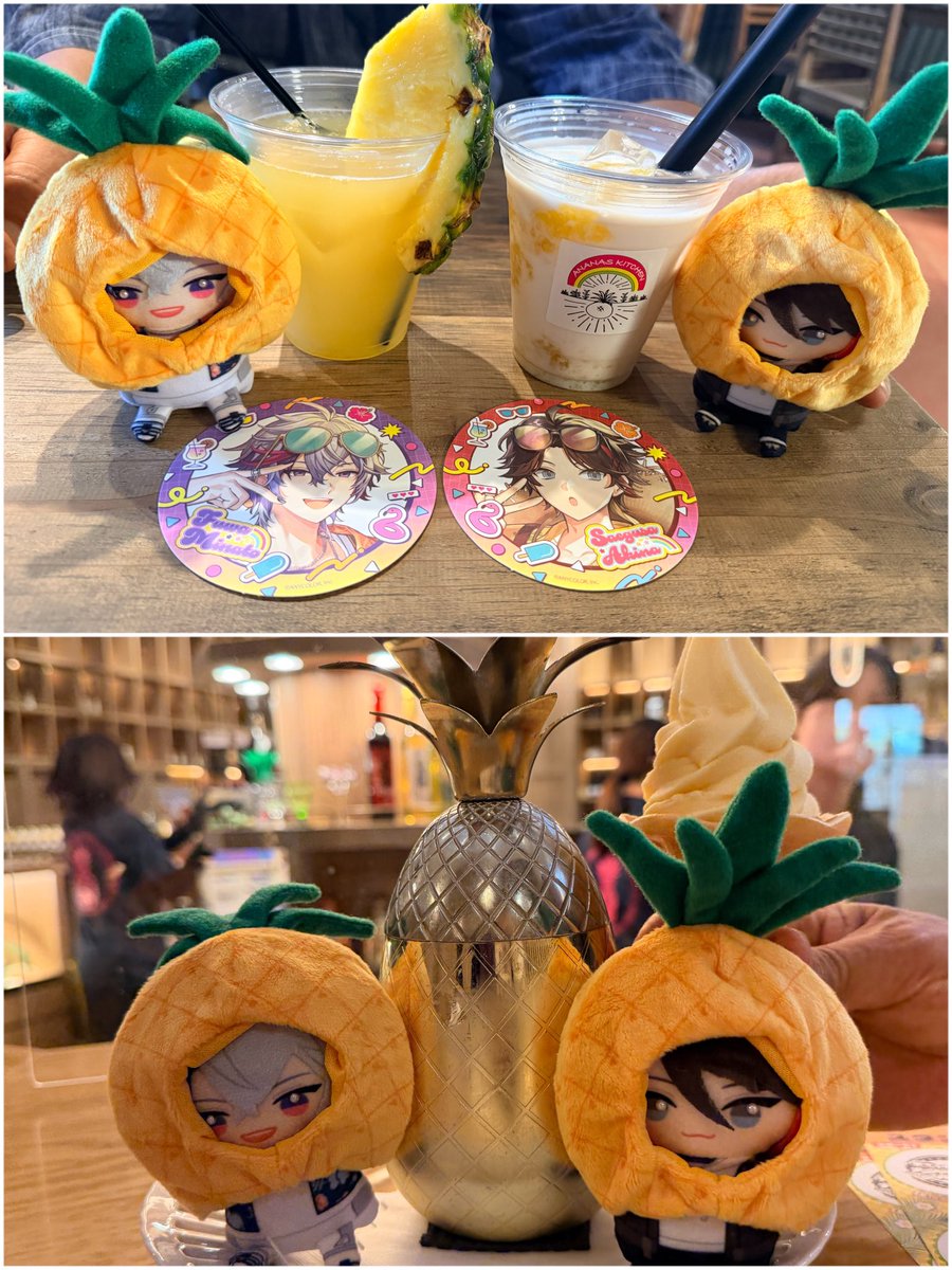 NqhFn's tweet photo. パイナップルパーク楽しかった✨
コラボ関係なくまた行きたい😂

#ふわぐさナゴパイナップルパーク https://t.co/s6wOV8ODLj