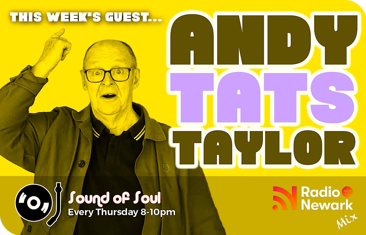 Manfromsoul's tweet photo. The Sound Of Soul™
8-10 pm Andy Tats Taylor on Radio-Newark-Mix
Online:
https://t.co/JZJFLLUsP9
"ask Alexa, play Radio Newark Mix”.
Radio Newark App - Choose Your Station - Radio Newark Mix
#TheSoundOfSoul #RadioNewarkMix #RareSoul #SoulMusic #LiveChat #musicandchat. https://t.co/x4RzkFKrBz