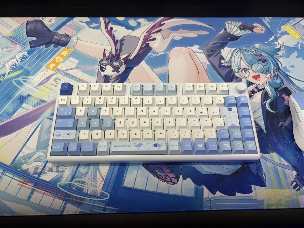 gomimushiojisan's tweet photo. EN FAN’s　RP &amp; 🩵ありがとうございます！
キーボードもSheeeeesh!!! なので、みんな見てくれよな！✨

Let's talk more about how cute Wiwa's!

Refreshing colors, simple and cute letters, and PIKL and we are together there! （deepL） https://t.co/eJjePwmDKT