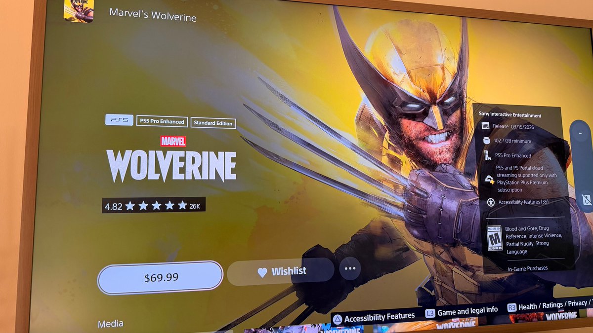 GetClareity's tweet photo. Marvel’s Wolverine at 4.82★ from 26K PlayStation Store ratings — two days after launch — while the review discourse is mostly fire.

Either the store crowd and the review crowd are different planets, or the star average is doing something the written reviews aren’t.

Platforms shouldn’t get to look “almost perfect” when the text reviews say otherwise. That’s not taste. That’s a trust problem.

#PlayStation #Wolverine #PS5 #Gaming