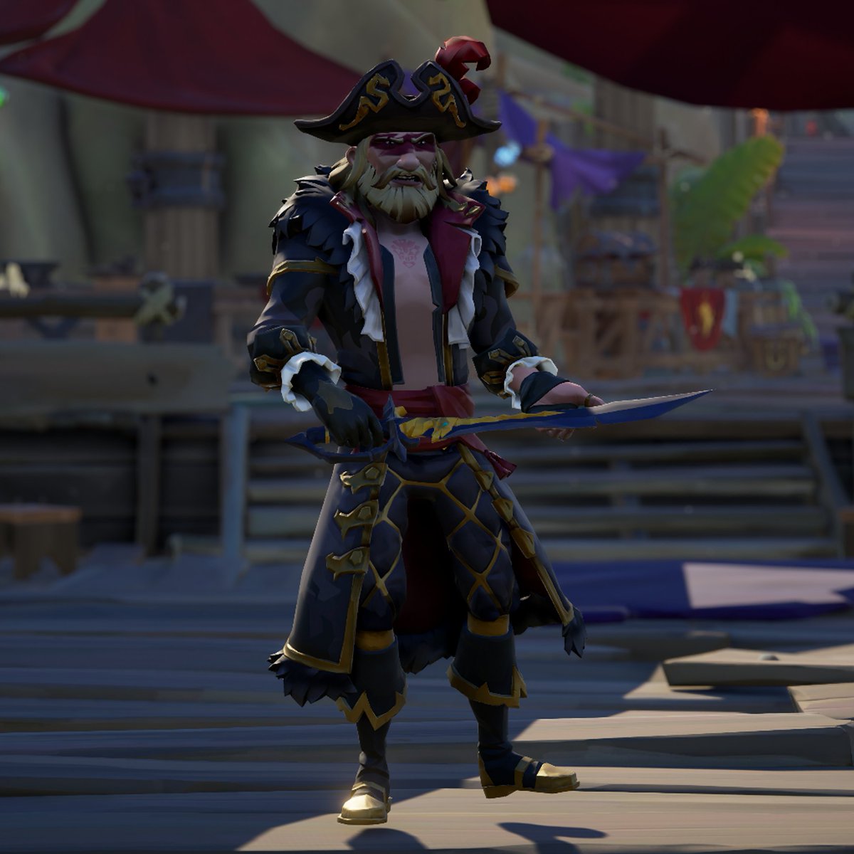 KingHotdogPig's tweet photo. I think this is going to be my new main outfit

Credit where it's due, the cosmetic team did a great job with the new items

#SeaOfThieves @SeaOfThieves