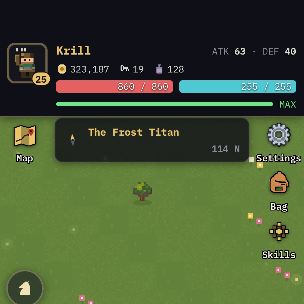 Tipsy_Pipsqueak's tweet photo. After a lot of deliberating I did a pretty big refactor on the mobile app UI. Let me know what you think!

#indiedev #UIUX #mmo https://t.co/pgTZVBRIUP