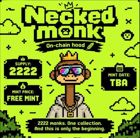 rishboyy's tweet photo. Alpha 

5 WL spots give away for @Neckedmonk
On-chain hood 🪶
Supply- 2222
Mint Price- FREE MINT
Mint Date- TBA
2222 monks. One collection. 

To enter:

. Follow- @Neckedmonk
. Like &amp; retweet
. Drop EVM Addy

2 Hrs https://t.co/ZUkROZVbYZ